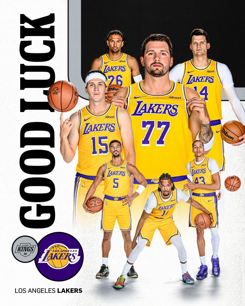 NBA常规赛湖人VS勇士首发名单揭晓!东契奇+里夫斯大战库里