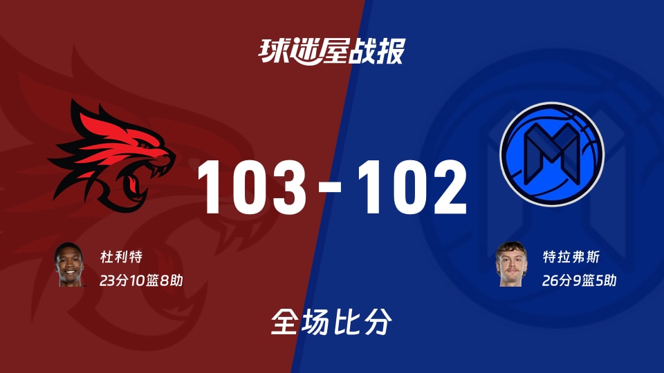 NBL常规赛：珀斯野猫以103-102战胜墨尔本联，杜利特23+10+8