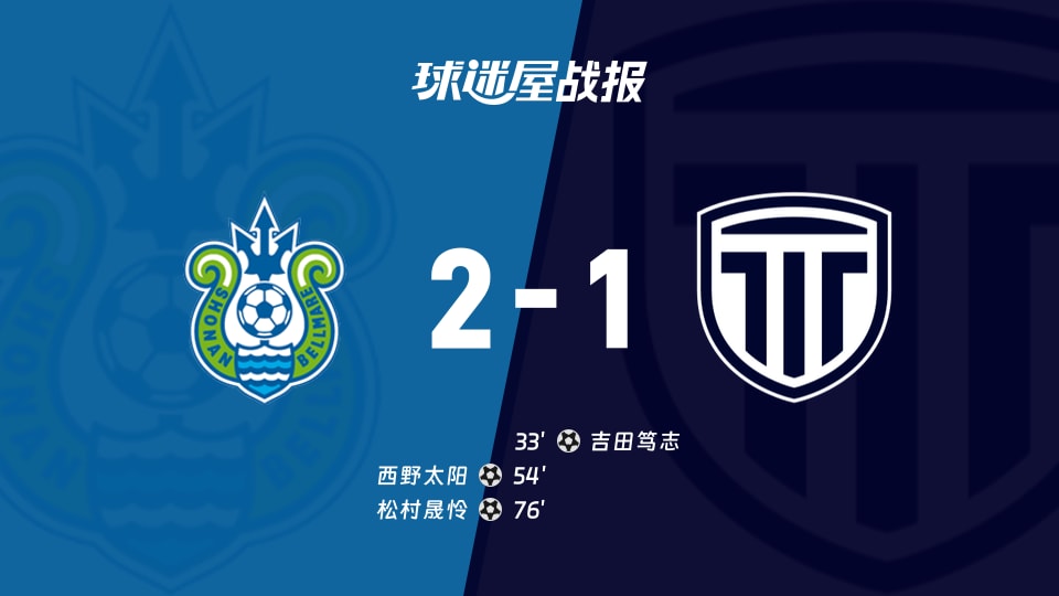 【日职乙联赛第13轮】湘南丽海vs枥木市FC比赛结果:湘南丽海(2-1)枥木市FC比分战报(2026年10月25日)