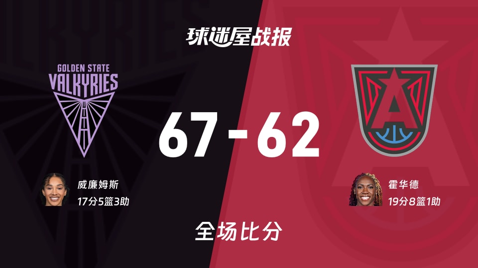 WNBA女武神vs梦想战报:67-62,威廉姆斯17+5+3